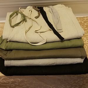 Linen Drawstring Pants